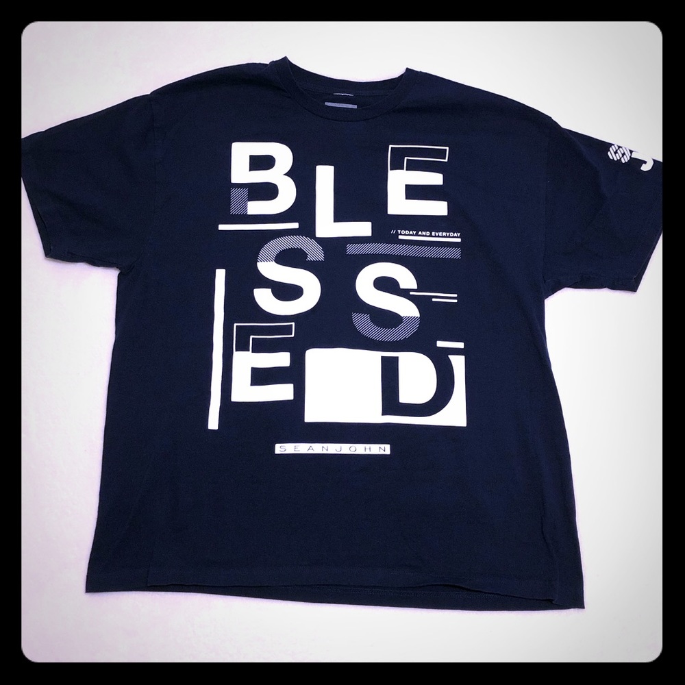 Men’s Sean John Large T-shirt “Blessed”!